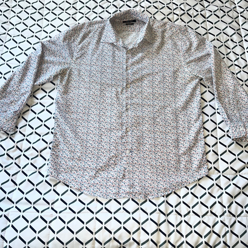 Flowered Dress Shirt